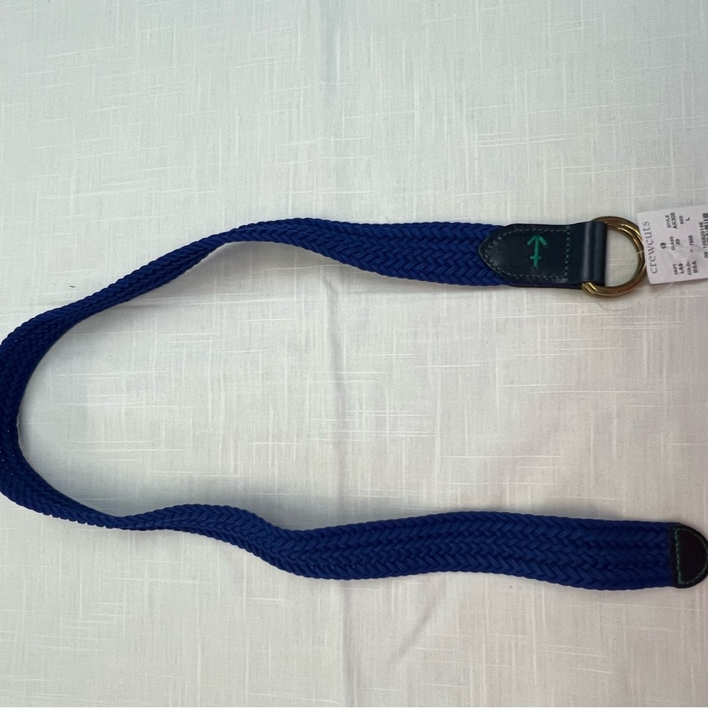 J Crew Factory Boys Crewcuts Royal Blue Woven Belt--Size L